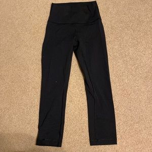Size 2 lululemon wunder train black leggings 21 inch